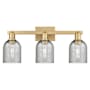 Innovations Lighting Caledonia 3 Light 24" Wide Vanity Light Brushed Brass / Charcoal