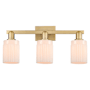 Innovations Lighting Hadley 3 Light 24" Wide Vanity Light Brushed Brass / Matte White