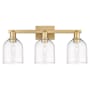 Innovations Lighting Bella 3 Light 25" Wide Vanity Light Brushed Brass / Clear