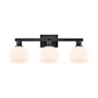 Innovations Lighting Athens 3 Light 25" Wide Vanity Light Matte Black / Matte White