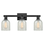 Innovations Lighting Caledonia 3 Light 24" Wide Vanity Light Matte Black / Mouchette
