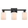 Innovations Lighting Hadley 3 Light 24" Wide Vanity Light Matte Black / Matte White