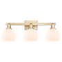 Innovations Lighting Athens 3 Light 25" Wide Vanity Light Champagne Bronze / Matte White