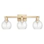 Innovations Lighting Athens 3 Light 25" Wide Vanity Light Champagne Bronze / Seedy
