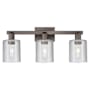 Innovations Lighting Cobbleskill 3 Light 24" Wide Vanity Light Oil Rubbed Bronze / Clear