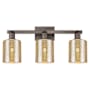 Innovations Lighting Cobbleskill 3 Light 24" Wide Vanity Light Oil Rubbed Bronze / Mercury