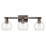 Innovations Lighting Athens 3 Light 25" Wide Vanity Light Oil Rubbed Bronze / Clear