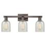 Innovations Lighting Caledonia 3 Light 24" Wide Vanity Light Oil Rubbed Bronze / Mouchette