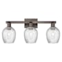 Innovations Lighting Salina 3 Light 25" Wide Vanity Light Oil Rubbed Bronze / Clear Spiral Fluted