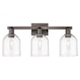 Innovations Lighting Bella 3 Light 25" Wide Vanity Light Oil Rubbed Bronze / Clear