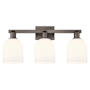 Innovations Lighting Bella 3 Light 25" Wide Vanity Light Oil Rubbed Bronze / White