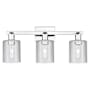 Innovations Lighting Cobbleskill 3 Light 24" Wide Vanity Light Polished Chrome / Clear
