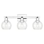 Innovations Lighting Athens 3 Light 25" Wide Vanity Light Polished Chrome / Clear
