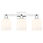 Innovations Lighting Bella 3 Light 25" Wide Vanity Light Polished Chrome / White