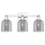 Innovations Lighting Bella 3 Light 25" Wide Vanity Light Polished Chrome / Light Smoke