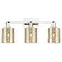 Innovations Lighting Cobbleskill 3 Light 24" Wide Vanity Light Polished Nickel / Mercury