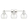 Innovations Lighting Athens 3 Light 25" Wide Vanity Light Polished Nickel / Clear