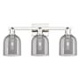 Innovations Lighting Bella 3 Light 25" Wide Vanity Light Polished Nickel / Light Smoke