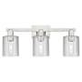 Innovations Lighting Cobbleskill 3 Light 24" Wide Vanity Light Brushed Satin Nickel / Clear