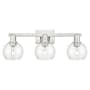 Innovations Lighting Athens 3 Light 25" Wide Vanity Light Brushed Satin Nickel / Clear