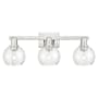 Innovations Lighting Athens 3 Light 25" Wide Vanity Light Brushed Satin Nickel / Seedy