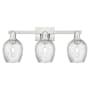 Innovations Lighting Salina 3 Light 25" Wide Vanity Light Brushed Satin Nickel / Clear Spiral Fluted