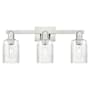 Innovations Lighting Hadley 3 Light 24" Wide Vanity Light Brushed Satin Nickel / Clear