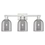 Innovations Lighting Bella 3 Light 25" Wide Vanity Light Brushed Satin Nickel / Light Smoke