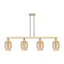 Innovations Lighting Preston 4 Light 48" Wide Linear Pendant Champagne Bronze / Mercury