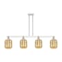 Innovations Lighting Preston 4 Light 48" Wide Linear Pendant Polished Nickel / Mercury