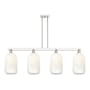 Innovations Lighting Brookhaven Cloche 4 Light 48" Wide Linear Pendant Polished Nickel / Opal