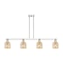 Innovations Lighting Bridal Veil 4 Light 48" Wide Linear Pendant Polished Nickel / Mercury