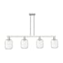 Innovations Lighting Preston 4 Light 48" Wide Linear Pendant Brushed Satin Nickel / Clear