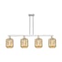 Innovations Lighting Preston 4 Light 48" Wide Linear Pendant Brushed Satin Nickel / Mercury