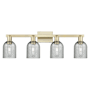 Innovations Lighting Caledonia 4 Light 32" Wide Vanity Light Antique Brass / Charcoal