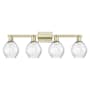 Innovations Lighting Waverly 4 Light 33" Wide Vanity Light Antique Brass / Clear
