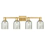 Innovations Lighting Caledonia 4 Light 32" Wide Vanity Light Brushed Brass / Mica