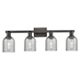 Innovations Lighting Caledonia 4 Light 32" Wide Vanity Light Matte Black / Charcoal