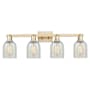 Innovations Lighting Caledonia 4 Light 32" Wide Vanity Light Champagne Bronze / Mouchette