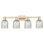 Innovations Lighting Caledonia 4 Light 32" Wide Vanity Light Champagne Bronze / Mica