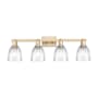 Innovations Lighting Brookfield 4 Light 33" Wide Vanity Light Champagne Bronze / Clear