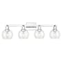 Innovations Lighting Athens 4 Light 33" Wide Vanity Light Polished Chrome / Clear