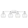 Innovations Lighting Athens 4 Light 33" Wide Vanity Light Polished Chrome / Seedy