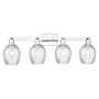 Innovations Lighting Salina 4 Light 33" Wide Vanity Light Polished Chrome / Clear Spiral Fluted