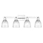 Innovations Lighting Brookfield 4 Light 33" Wide Vanity Light Polished Chrome / Clear