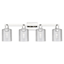 Innovations Lighting Cobbleskill 4 Light 32" Wide Vanity Light Polished Nickel / Clear