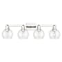 Innovations Lighting Athens 4 Light 33" Wide Vanity Light Polished Nickel / Clear