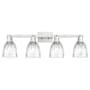 Innovations Lighting Brookfield 4 Light 33" Wide Vanity Light Brushed Satin Nickel / Clear