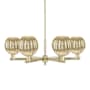 Innovations Lighting Preston 6 Light 24" Wide Candle Style Chandelier Antique Brass / Mercury