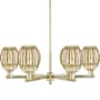 Innovations Lighting Preston 6 Light 24" Wide Candle Style Chandelier Antique Brass / Mercury